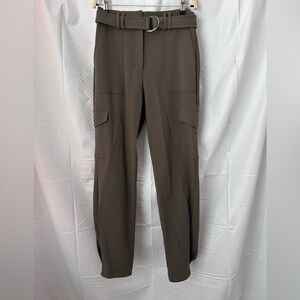 Express Women's Olive Straight Leg cargo dressy Pants